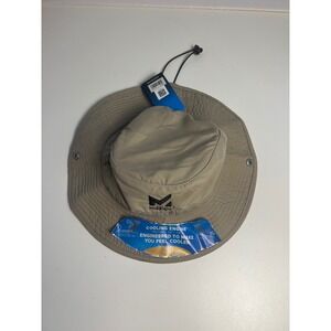 MISSION Cooling Engine Sun Hat Khaki Bucket Boonie UPF 50 Wrinkle Resistant NWT